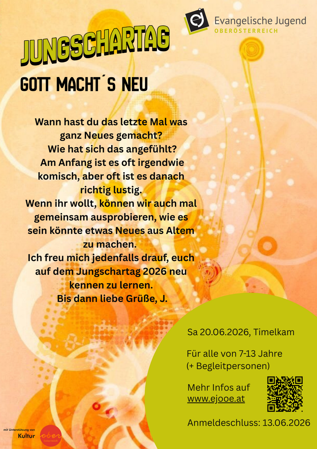 Flyer OÖ Jungschartag