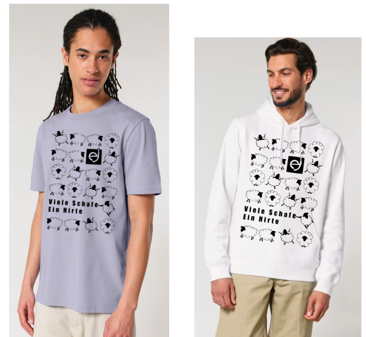 Design Viele Schafe - ein Hirte