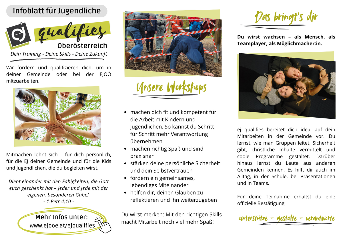 Infoblatt ej qualifies für Jugendliche